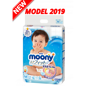 Sauskelnės Moony M 6-11 kg, 2019 metų modelis 68vnt